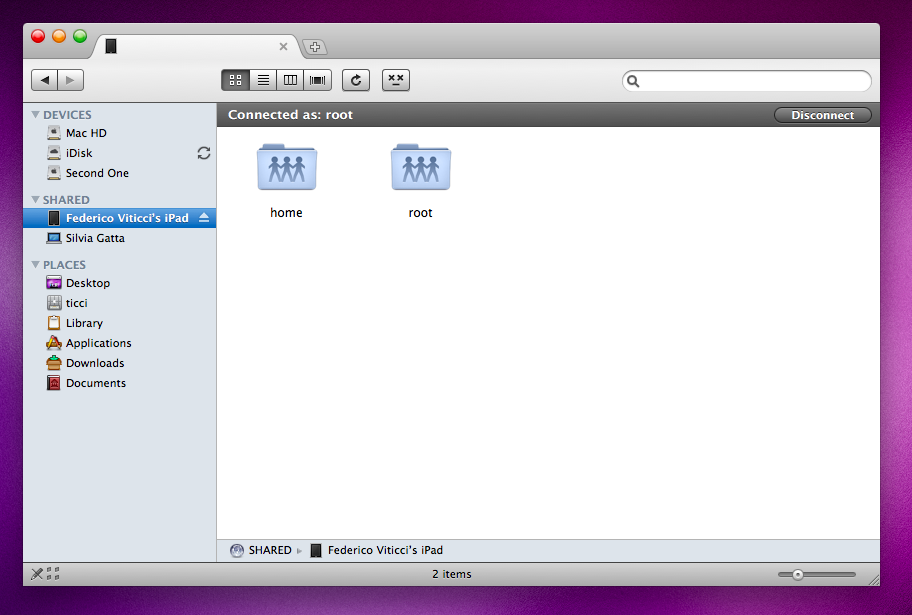 HOW DO I GET FINDER ONTO MY IPAD visual data 2
